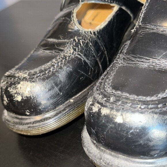 Vintage Dr. Martens Mary Jane Double Strap Buckle Grunge 90s England UK 4 US 6 - Picture 9 of 11